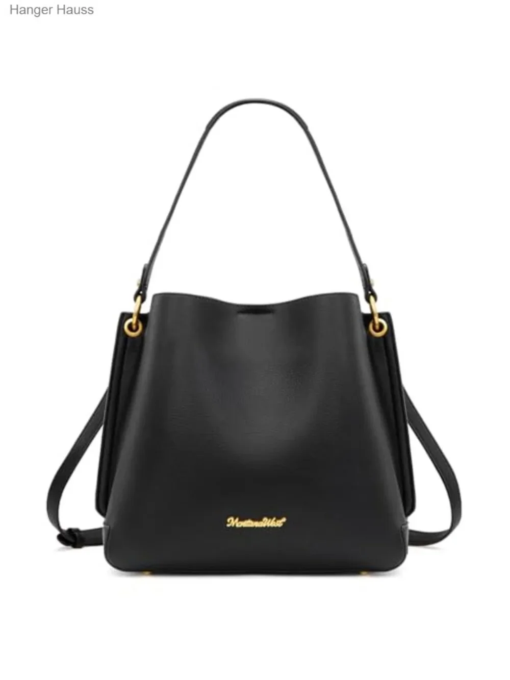 Medium Hobo Bag Women 3 Compartments Faux Leather Shoulder Purse Detachable